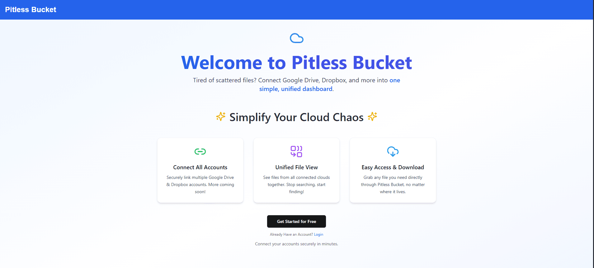 Pitless Bucket